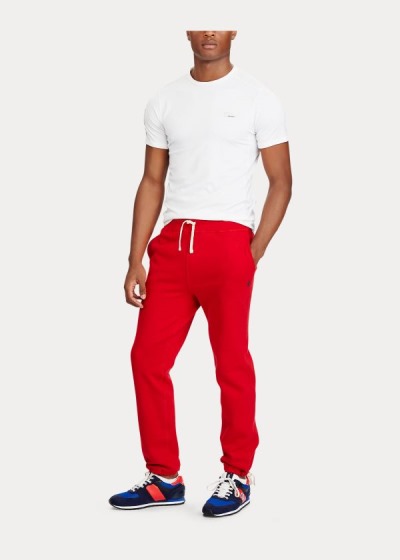 Pantalones Polo Ralph Lauren Hombre Rojos - Cotton-Blend-Fleece - ORVET7053